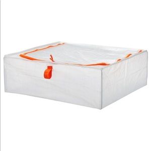 IKEA PARKLA BAG ZIPPERED STORAGE CONTAINER NIB